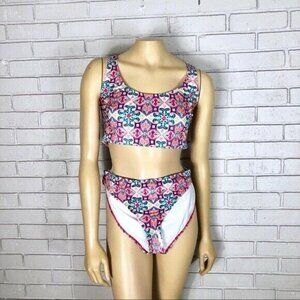 Asos Design Women’s Mosaic Tile Print Bikini‎ - Size 12